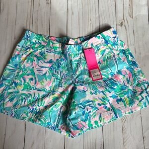 New with Tags Lilly Pulitzer XS Ocean View Short in Blue Ibiza